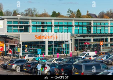 The Sainsbury's store building, Lord Sheldon Way, Ashton-under-Lyne, Tameside, Gtr. Manchester, England, UK Stock Photo