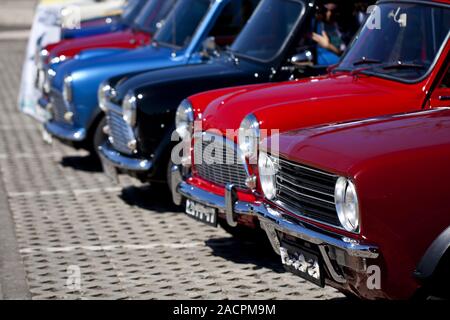classic mini cars Stock Photo