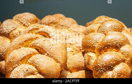 Different types of handmade bread Stock Photo