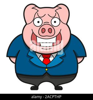 Boss In Jacket Vector On White Background Stock Vector