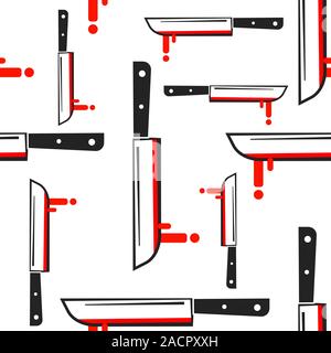 Knife Pattern, Abstract Seamless Texture Vector Art Illustration Stock Vector
