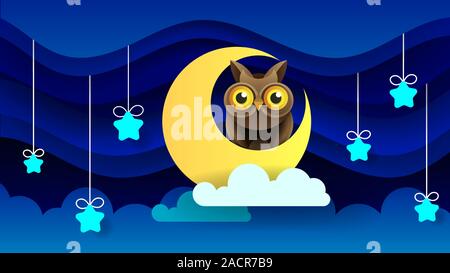 Magic Illustration With Moon And Different Elements Of Space. Stars, Space, Planets. Vector Stock Vector