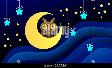 Magic Illustration With Moon And Different Elements Of Space. Stars, Space, Planets. Vector Stock Vector