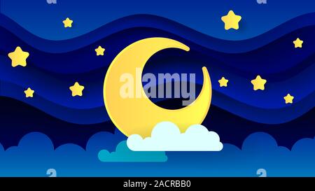 Magic Illustration With Moon And Different Elements Of Space. Stars, Space, Planets. Vector Stock Vector