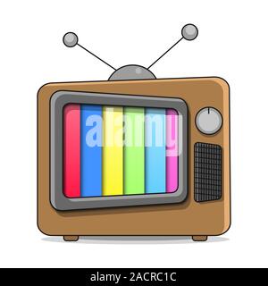 Old Tv. Vector Illustration Of A Good Old Retro Tv Stock Vector