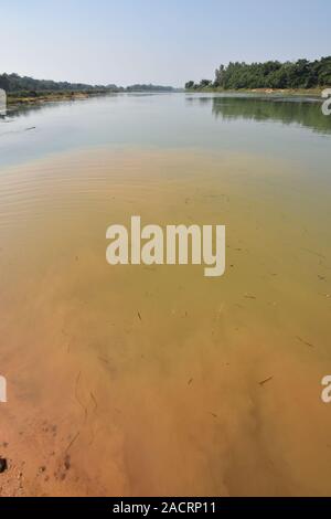 River Shilabati or Silai at the Gangani ravines in Garbeta, West Bengal, India. Stock Photo