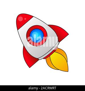 Retro Rocket Icon For Your Desktop And Design Vector Stock Vector