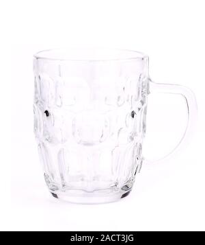 Empty beer glass. Close up. Stock Photo