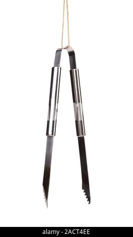 serving tongs isolated on a white background Stock Photo