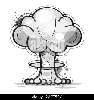 Explosion Suitable For Greeting Card, Poster Or T-shirt Printing. Stock Vector