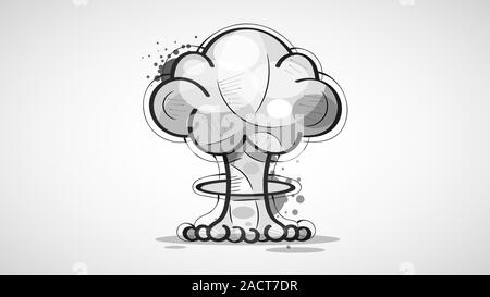 Explosion Suitable For Greeting Card, Poster Or T-shirt Printing. Stock Vector