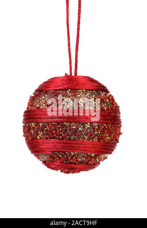 Red christmas ball Stock Photo