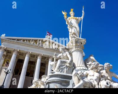 Austria, Vienna, Parliament Stock Photo