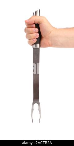Fork in a hand Stock Photo