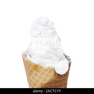 soft serve ice cream isolated on white background Stock Photo - Alamy