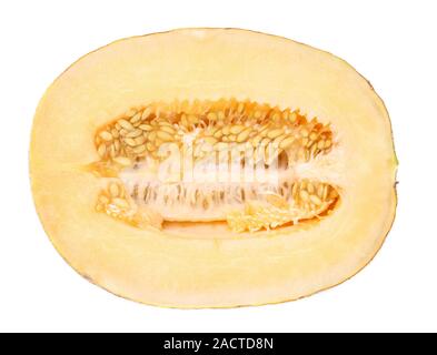 Half of ripe melon Stock Photo