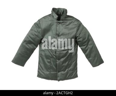 Gray male working jacket. Stock Photo