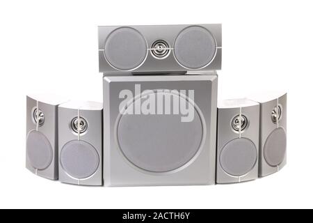 Close up of speaker system. Stock Photo
