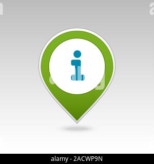 Information pin map icon. Map pointer. Map markers. Destination vector icon. GPS location symbol. Mapping pins icon EPS 10 vector file transparency Stock Vector