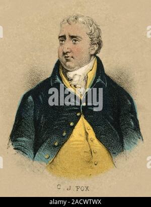 CHARLES JAMES FOX (1749-1806) British Whig statesman Stock Photo