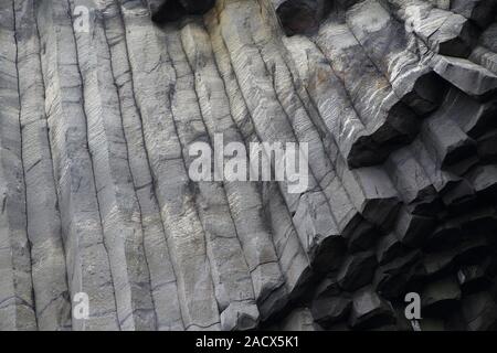Reynisdrangar  Basalt Stacks  Icland Stock Photo