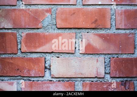 A brick wall in a close up view Stock Photo