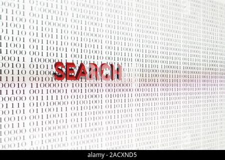 Search, conceptual computer artwork. Stock Photo
