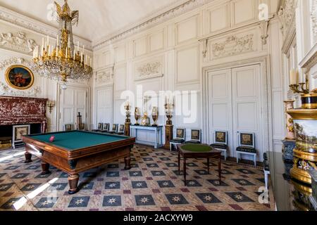 The Billiard Room, The Grand Trianon Palace, Versailles Stock Photo