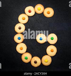 Homemade child cookies - G letter of the alphabet Stock Photo