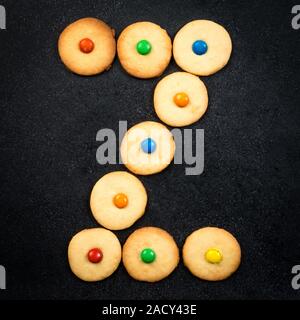 Homemade child cookies - Z letter of the alphabet Stock Photo