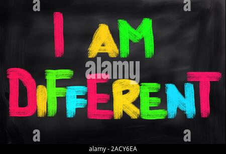 I Am Different Concept Stock Photo