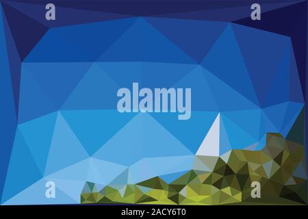 Abstract colorful modern background, stylized geometric illustration. Stock Vector