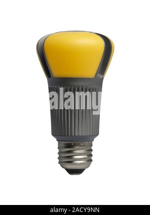 LED light bulb. Light bulb that used LEDs (light-emitting diodes) to produce light. LED bulbs use about 75-80 percent less energy than traditional bul Stock Photo