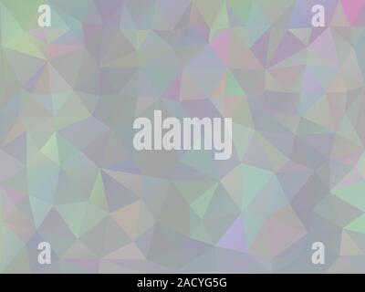 Trendy stylized iridescent polygons, abstract holographic background. Stock Vector