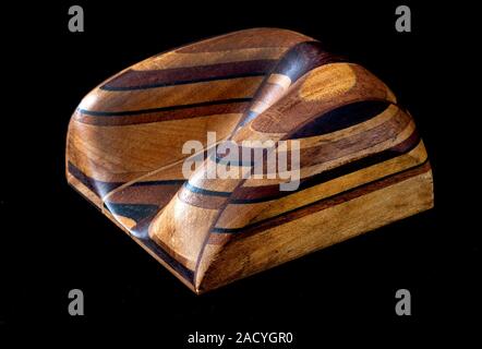 This model shows the influence of surface denudation and faulting on inclined strata, with increased complexity to the situation in Model VII. The dis Stock Photo