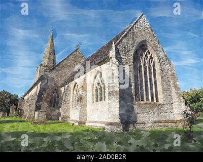 St Mary Magdalene church in Tanworth in Arden Stock Photo