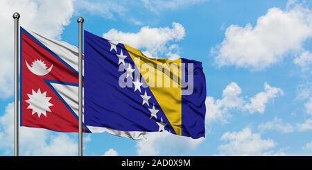 Nepal bosnia and herzegovina flag hi-res stock photography and images -  Alamy