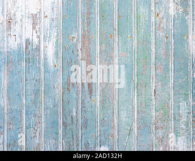 Detail of an old blue wooden door Stock Photo