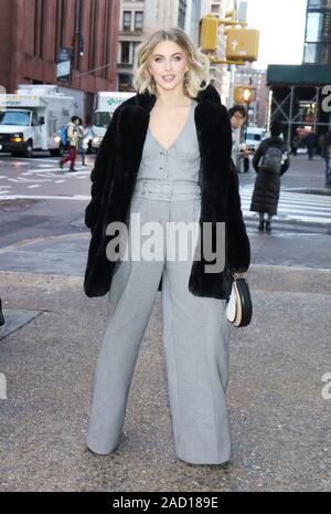 New York, NY, USA. 03rd Dec, 2019. Julianne Hough at Build Series promoting the new NBC series, Holiday With The Houghs on December 03, 2019 in New York City. Credit: Rw/Media Punch/Alamy Live News Stock Photo