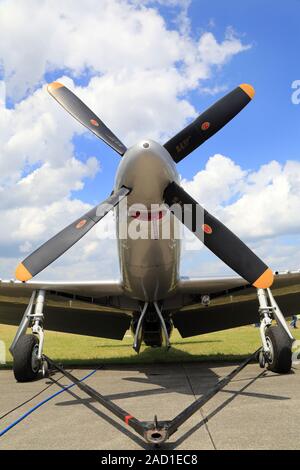 Flugzeugoldtimer North American P-51D Mustang, TF871 Stock Photo