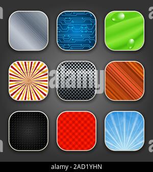 Backgrounds with texture for the app icons Stock Photo
