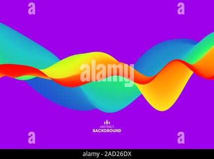 Colorful abstract background. Dynamic effect. Futuristic technology style. Motion vector illustration. Stock Vector