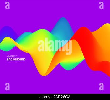 Colorful abstract background. Dynamic effect. Futuristic technology style. Motion vector illustration. Stock Vector
