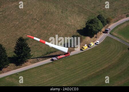 Transport of a rotor blade of a wind energy plant Stock Photo