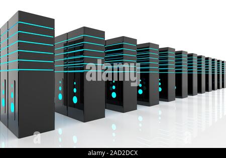 network server room Stock Photo