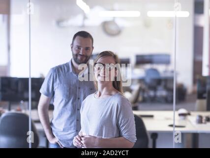 Business couple at office Stock Photo