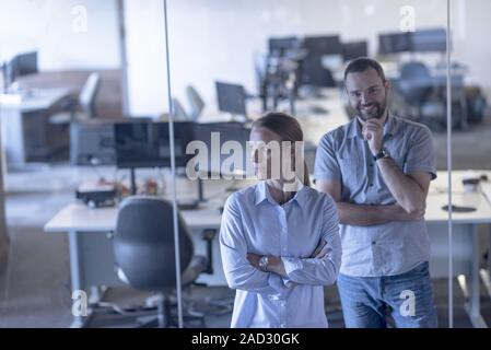 Business couple at office Stock Photo