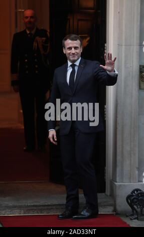 .French President Emmanuel Macron arrives to welcome German Chancellor ...