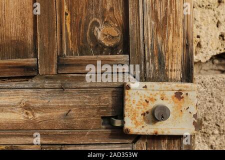 Old lock on a door in Byblos, Lebanon Stock Photo
