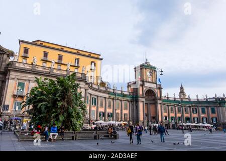 Piazza Dante, Naples, Italy Stock Photo